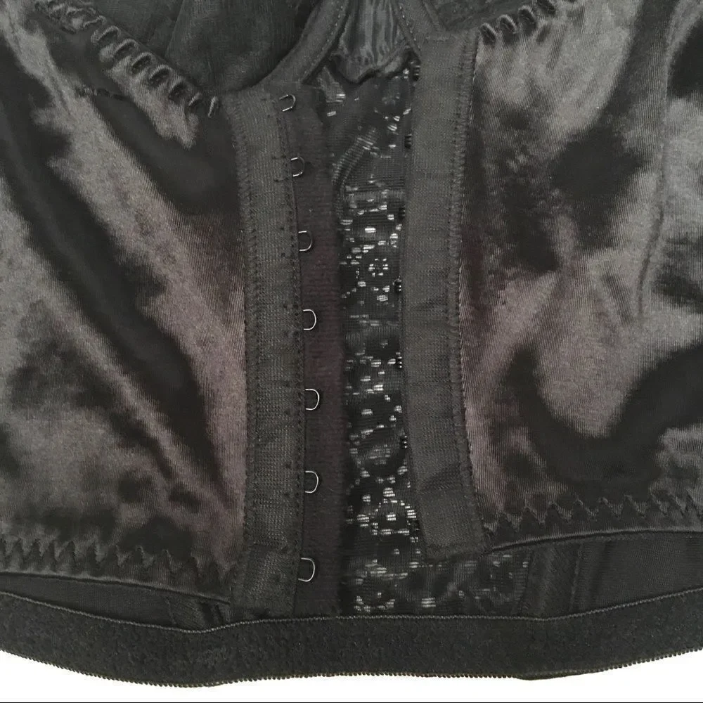 ‎Vintage Cacique satin & lace underwire bustier 36C